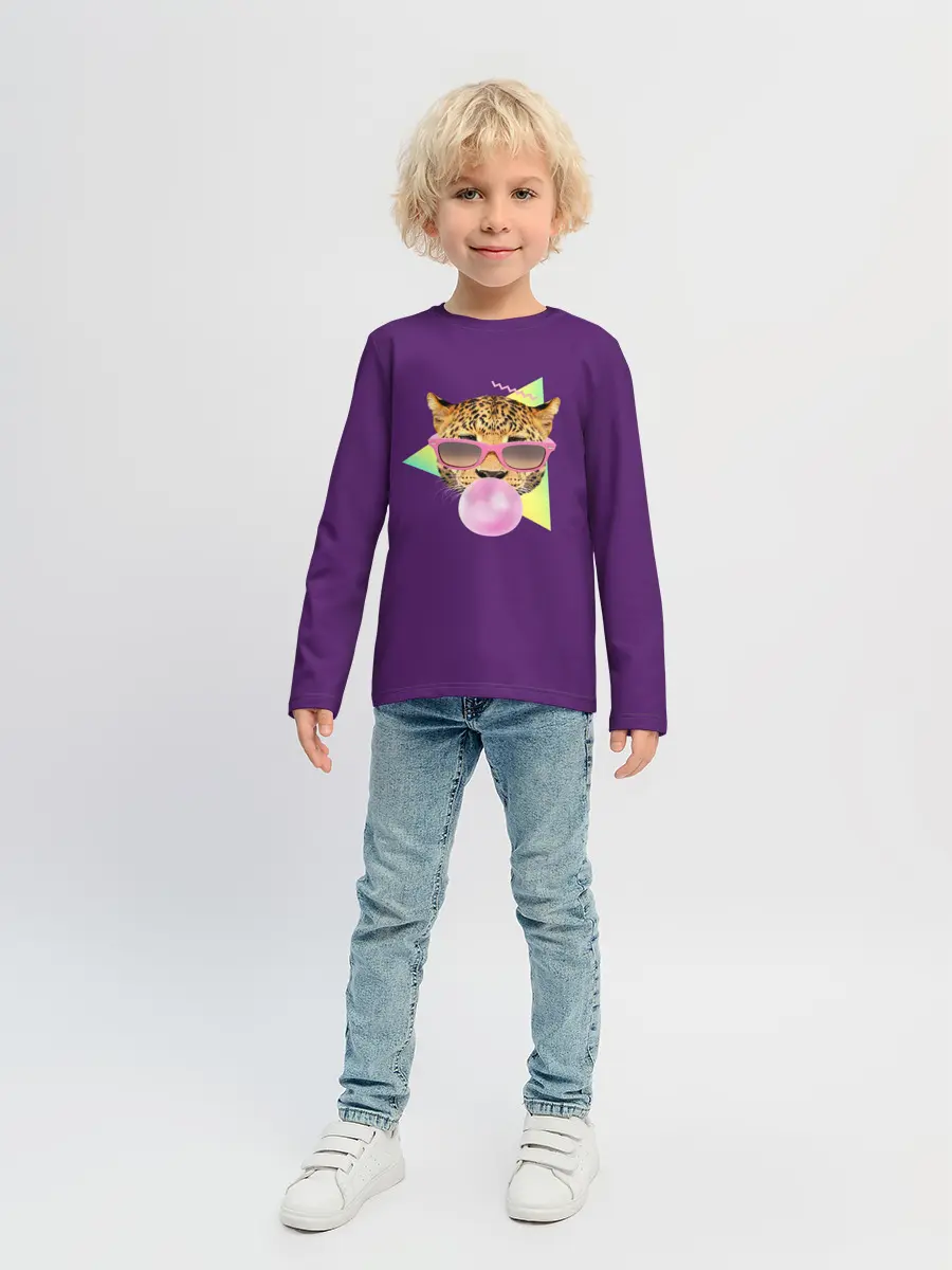 Детский лонгслив / Тигр БАБЛ ГАМ