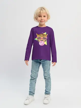 Детский лонгслив / Тигр БАБЛ ГАМ