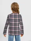 Детский лонгслив / Клеточный узор