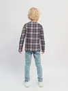 Детский лонгслив / Клеточный узор