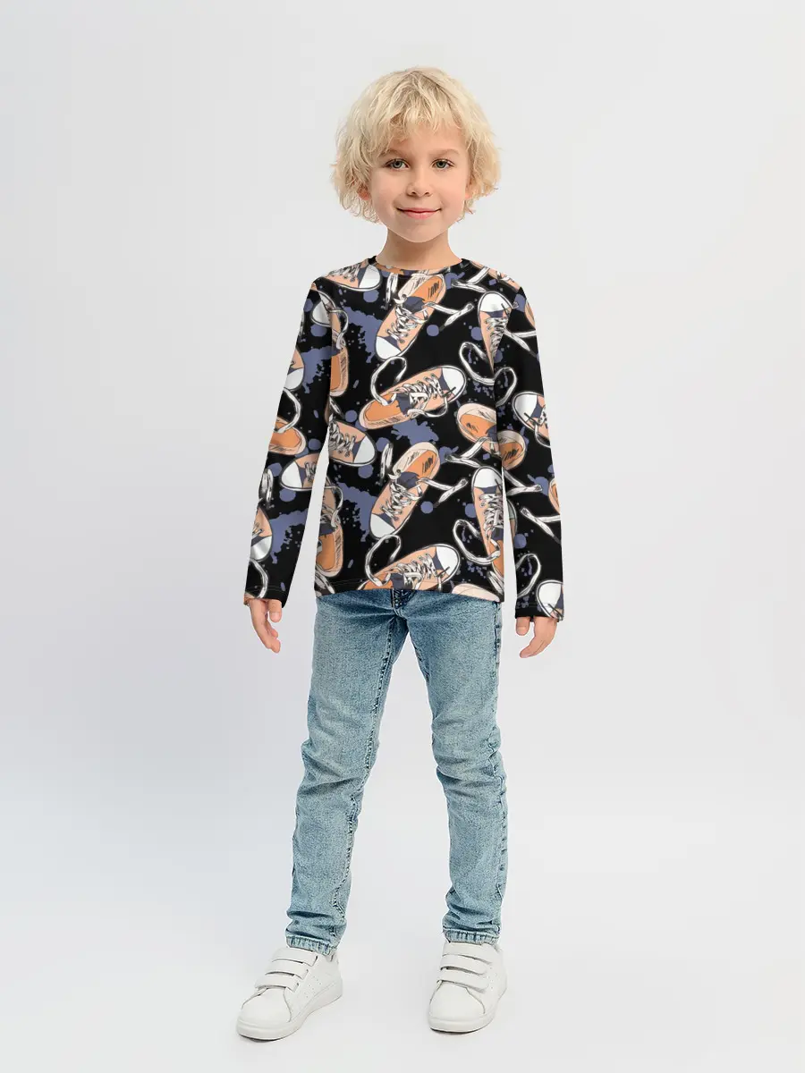 Детский лонгслив / Кеды / Sneakers