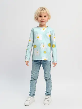 Детский лонгслив / Ромашки