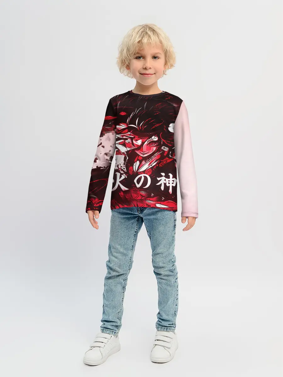 Детский лонгслив / КЛИНОК РАССЕКАЮЩИЙ ДЕМОНОВ