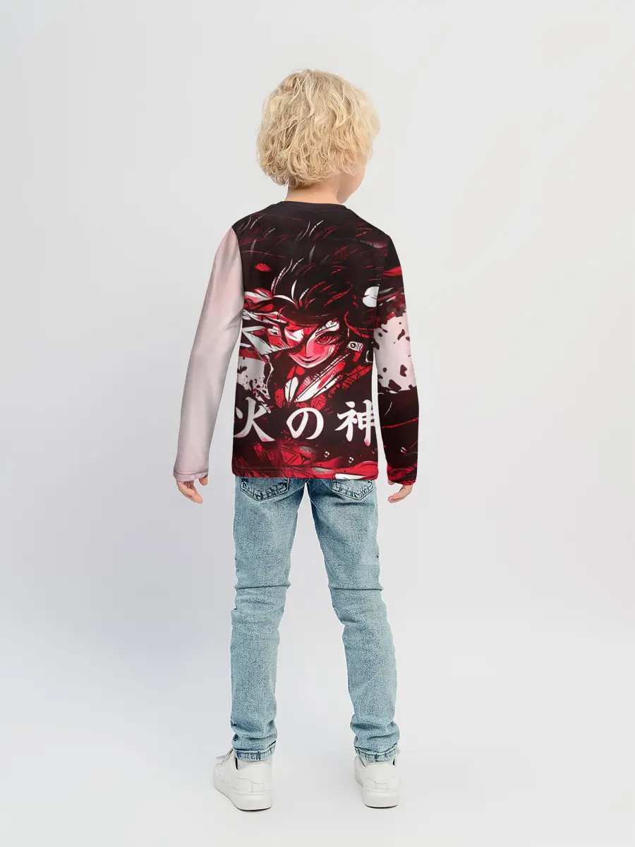 Детский лонгслив / КЛИНОК РАССЕКАЮЩИЙ ДЕМОНОВ