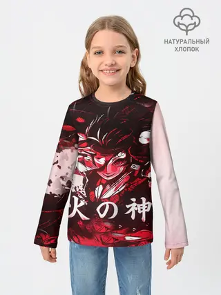 Детский лонгслив / КЛИНОК РАССЕКАЮЩИЙ ДЕМОНОВ