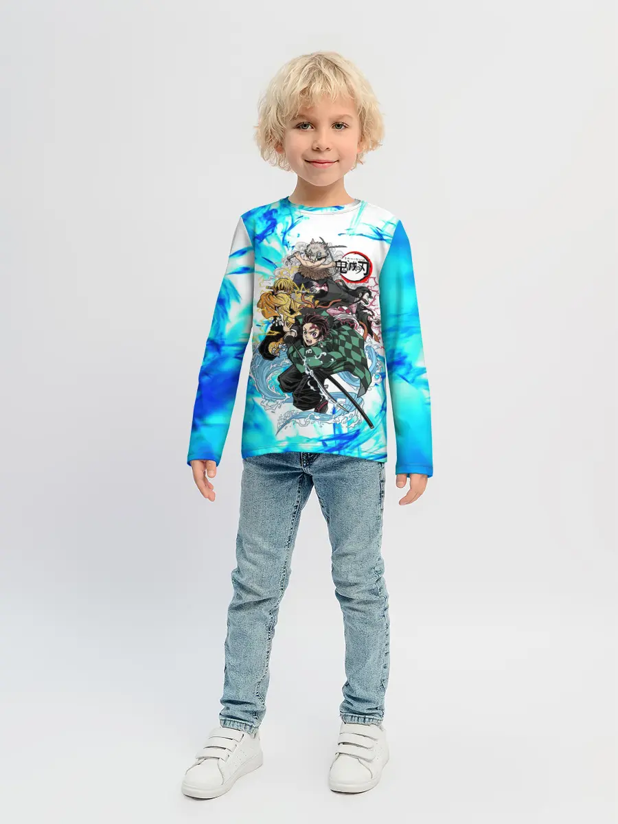 Детский лонгслив / КЛИНОК РАССЕКАЮЩИЙ ДЕМОНОВ