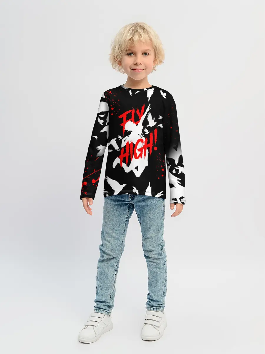 Детский лонгслив / Haikyu birds