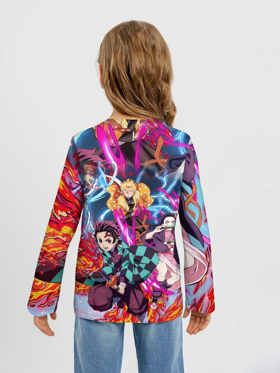 Детский лонгслив / КЛИНОК РАССЕКАЮЩИЙ ДЕМОНОВ