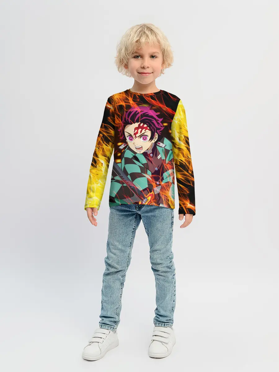 Детский лонгслив / КЛИНОК РАССЕКАЮЩИЙ ДЕМОНОВ