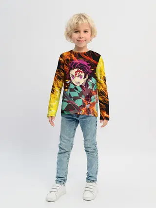 Детский лонгслив / КЛИНОК РАССЕКАЮЩИЙ ДЕМОНОВ