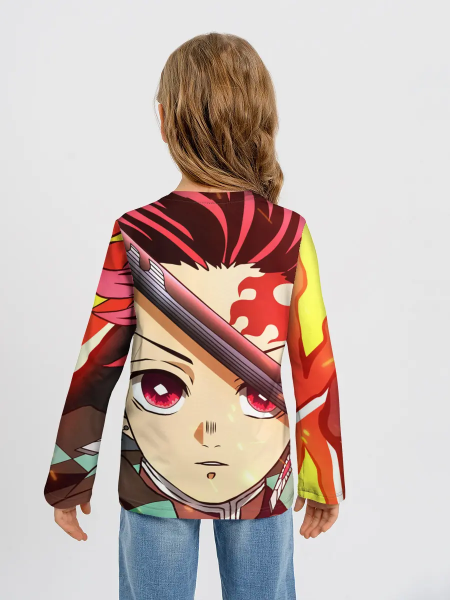 Детский лонгслив / КЛИНОК РАССЕКАЮЩИЙ ДЕМОНОВ