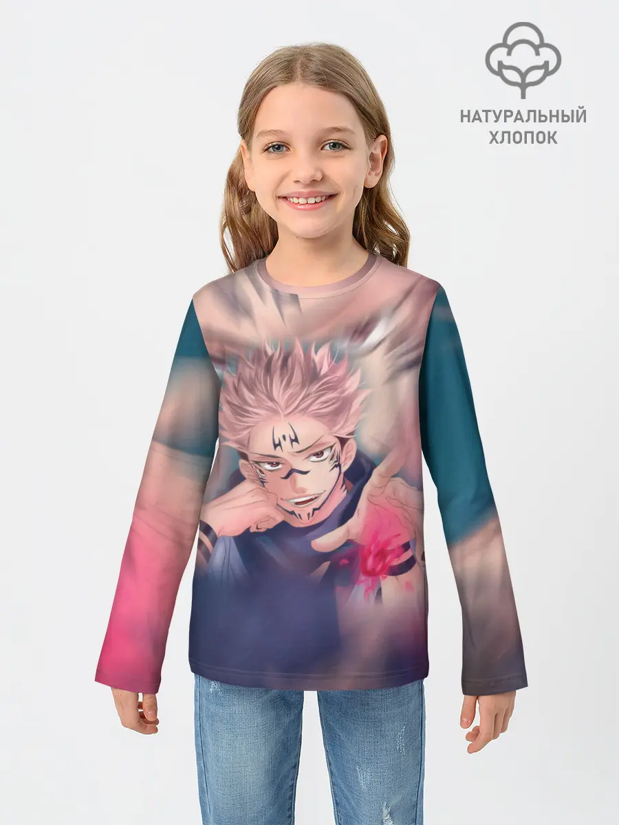 Детский лонгслив / МАГИЧЕСКАЯ БИТВА | SUKUNA