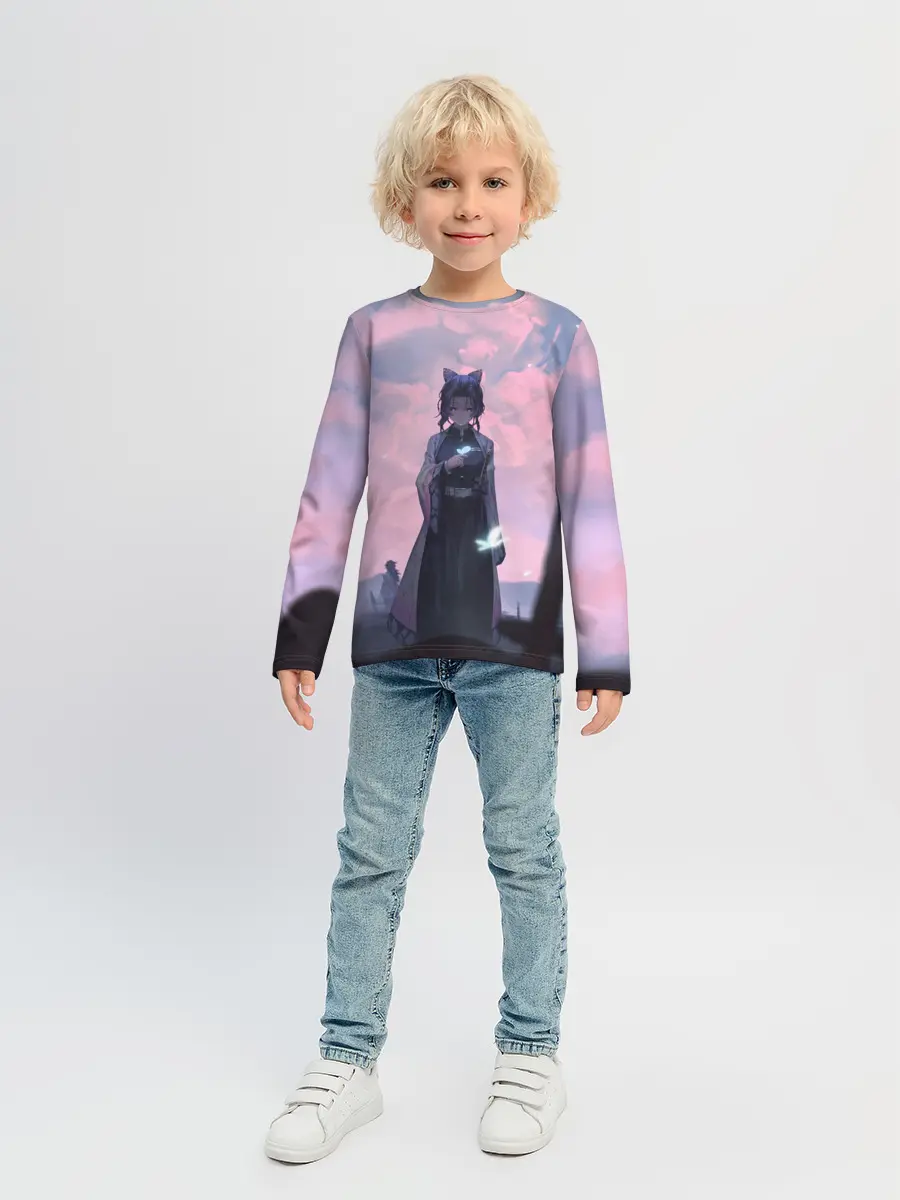 Детский лонгслив / КЛИНОК РАССЕКАЮЩИЙ ДЕМОНОВ