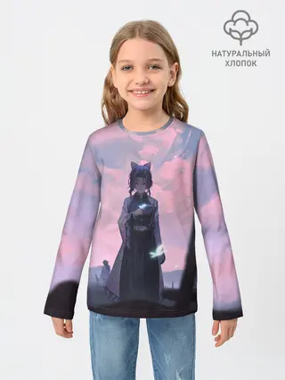 Детский лонгслив / КЛИНОК РАССЕКАЮЩИЙ ДЕМОНОВ
