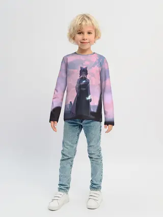 Детский лонгслив / КЛИНОК РАССЕКАЮЩИЙ ДЕМОНОВ