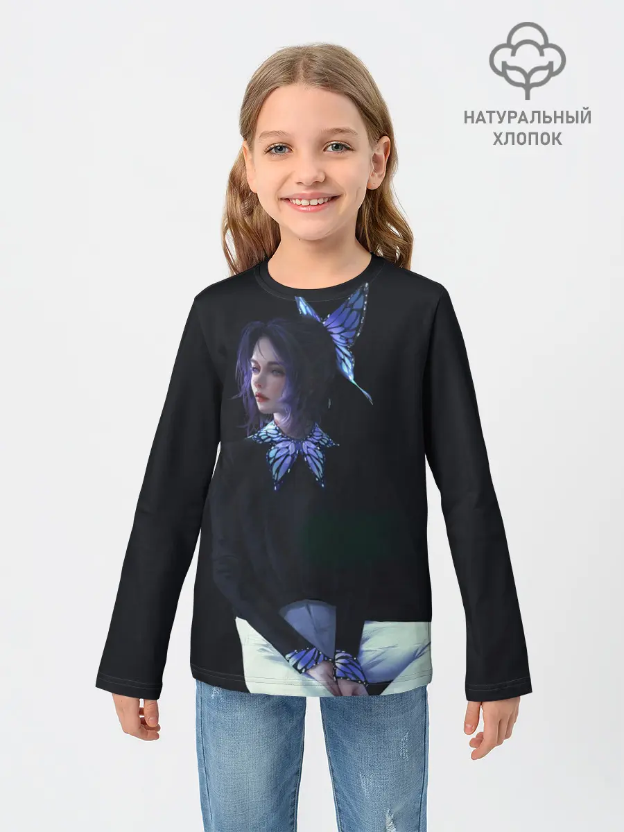 Детский лонгслив / КЛИНОК РАССЕКАЮЩИЙ ДЕМОНОВ