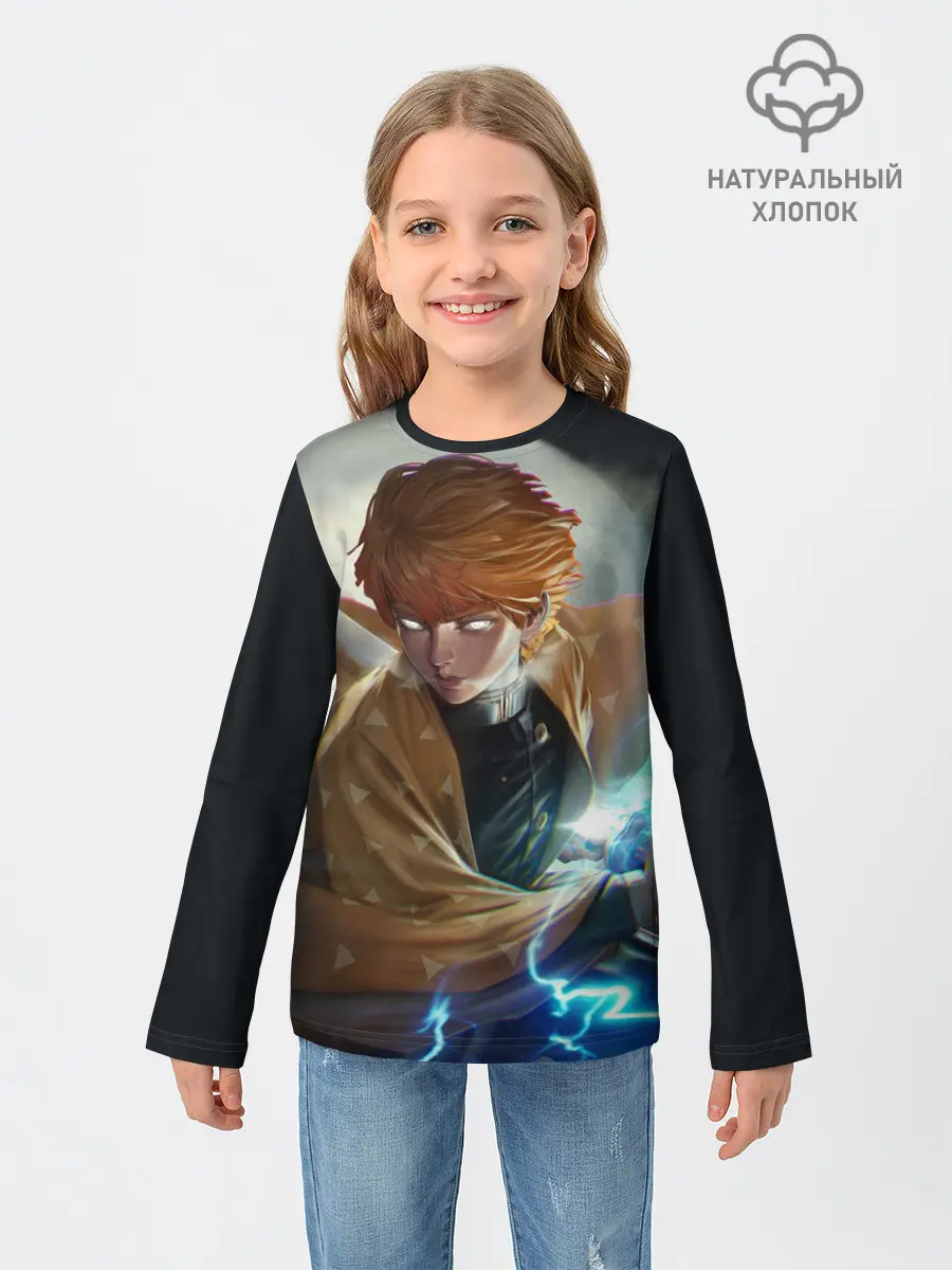 Детский лонгслив / КЛИНОК РАССЕКАЮЩИЙ ДЕМОНОВ