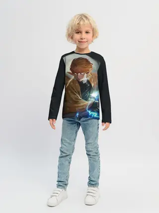 Детский лонгслив / КЛИНОК РАССЕКАЮЩИЙ ДЕМОНОВ