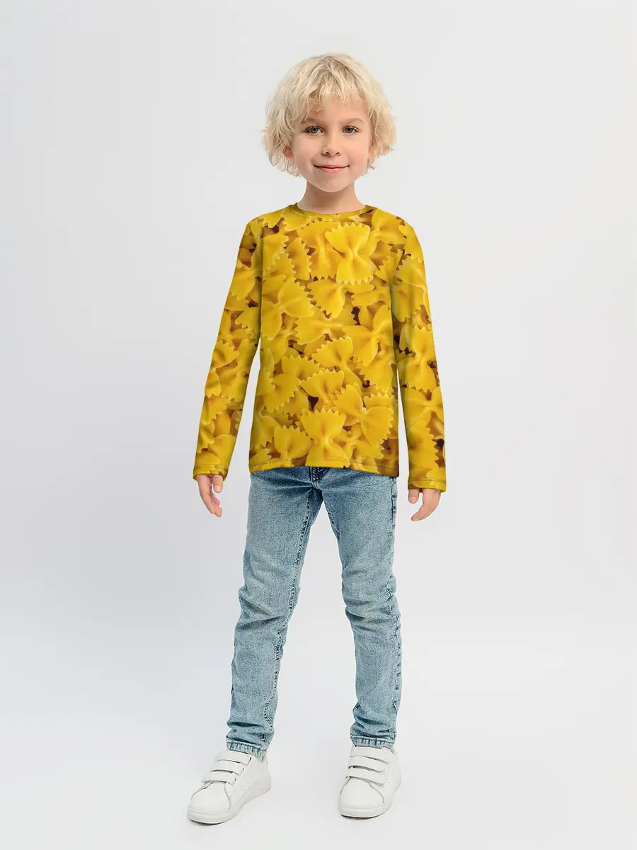 Детский лонгслив / Макароны бабочки