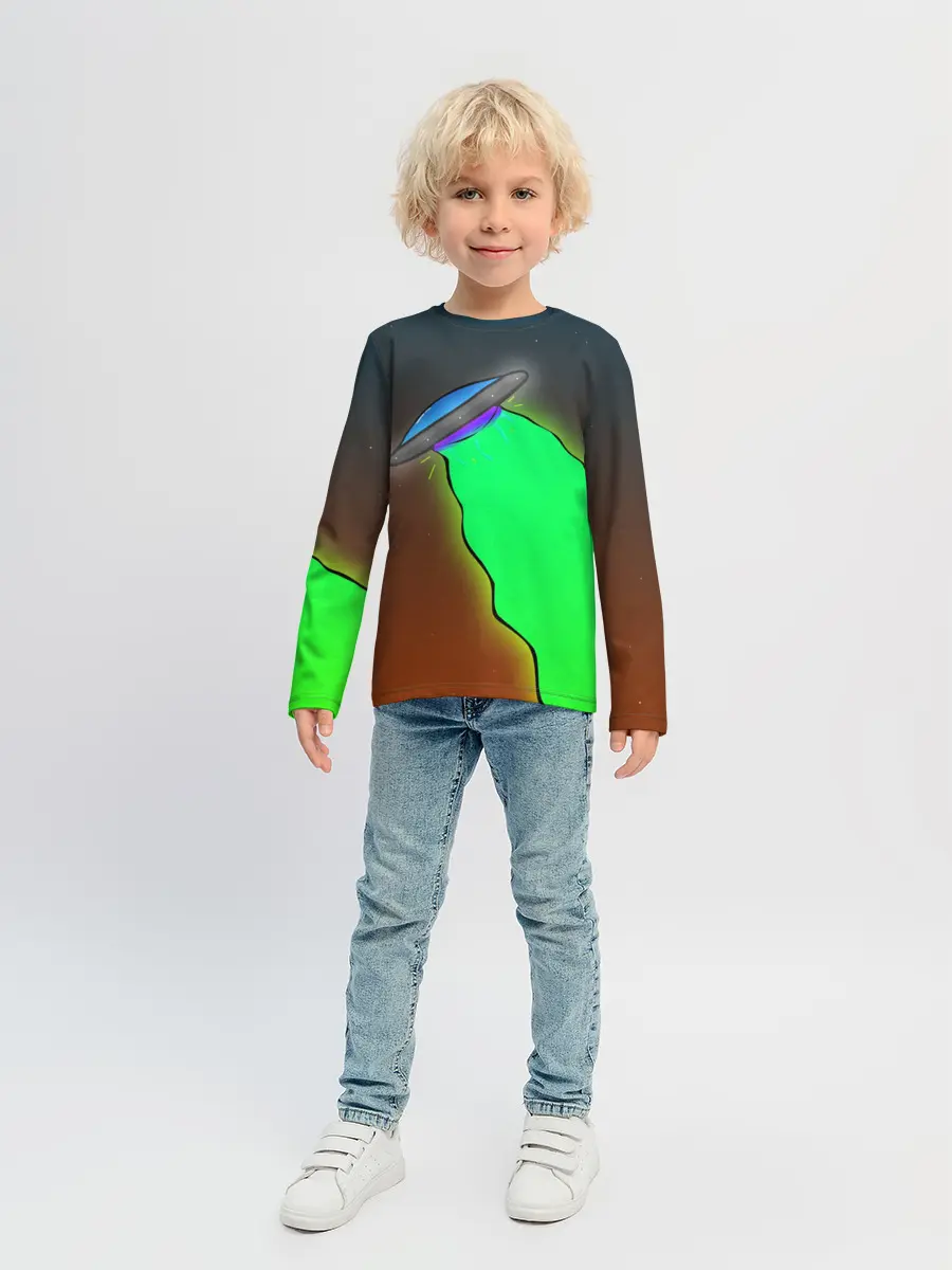 Детский лонгслив / НЛО