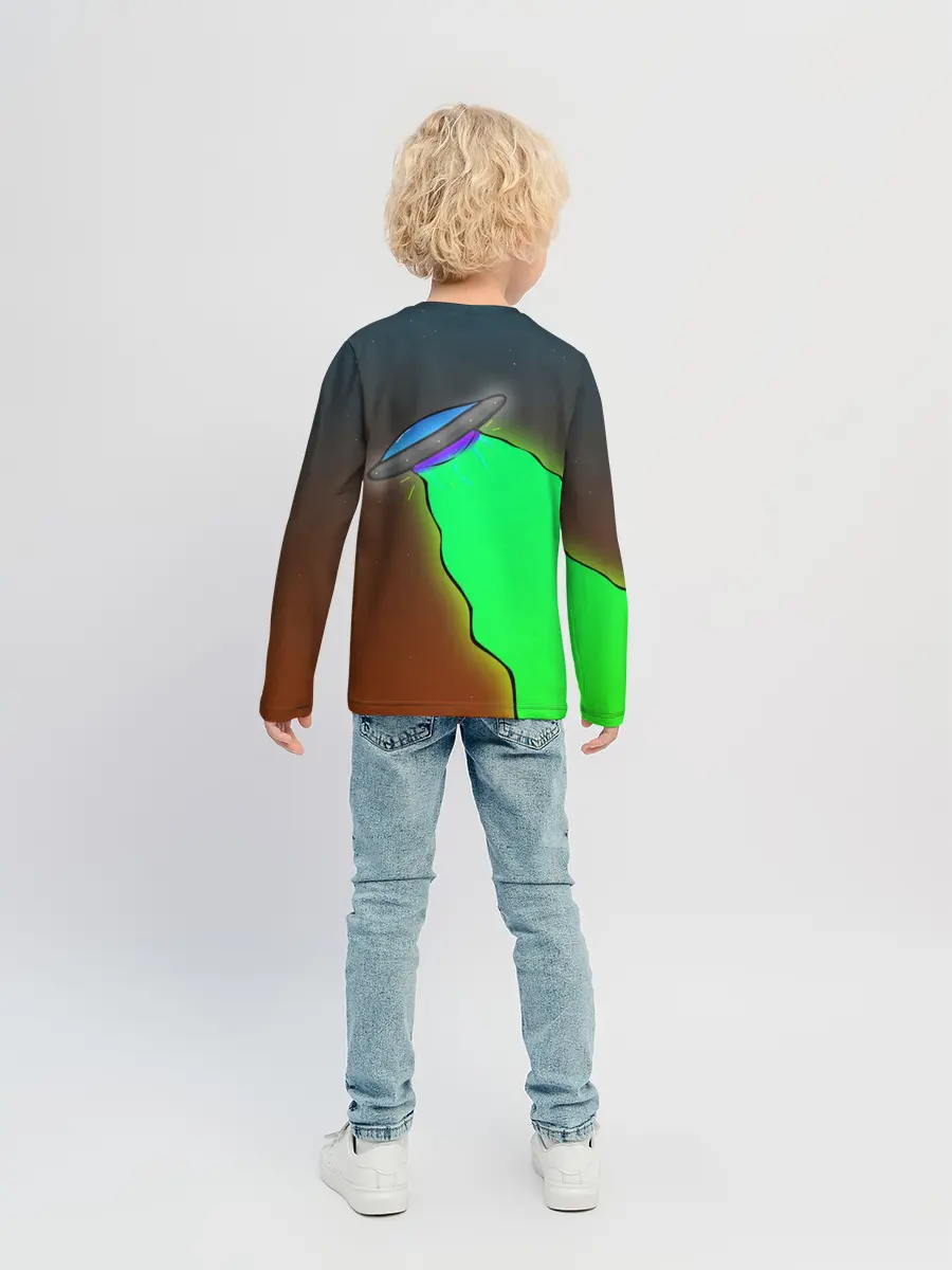 Детский лонгслив / НЛО