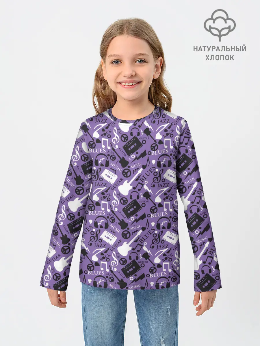 Детский лонгслив / Музыка
