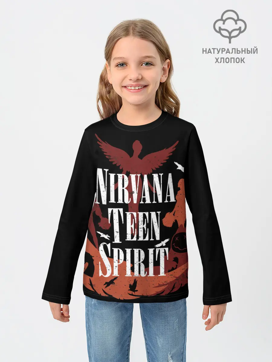 Детский лонгслив / NIRVANA TEEN SPIRIT