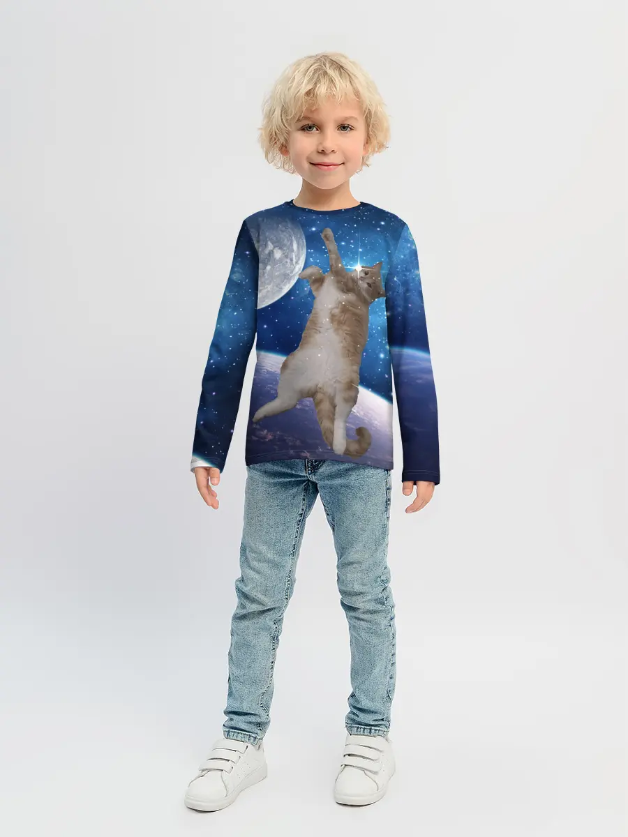 Детский лонгслив / Кисулькин в космосе