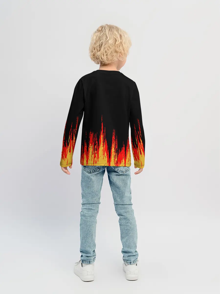 Детский лонгслив / годзилла