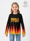 Детский лонгслив / годзилла
