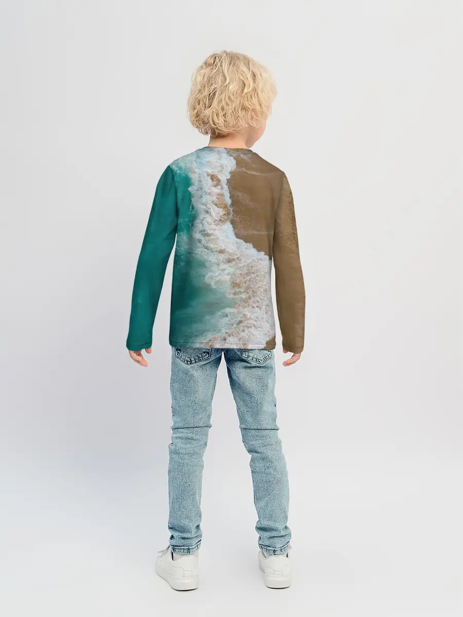 Детский лонгслив / Пляж / beach