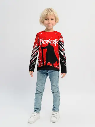 Детский лонгслив / Берсерк силуэт
