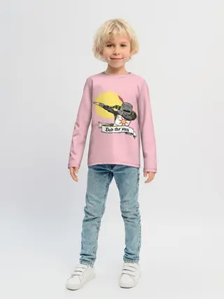 Детский лонгслив / Dab the sun