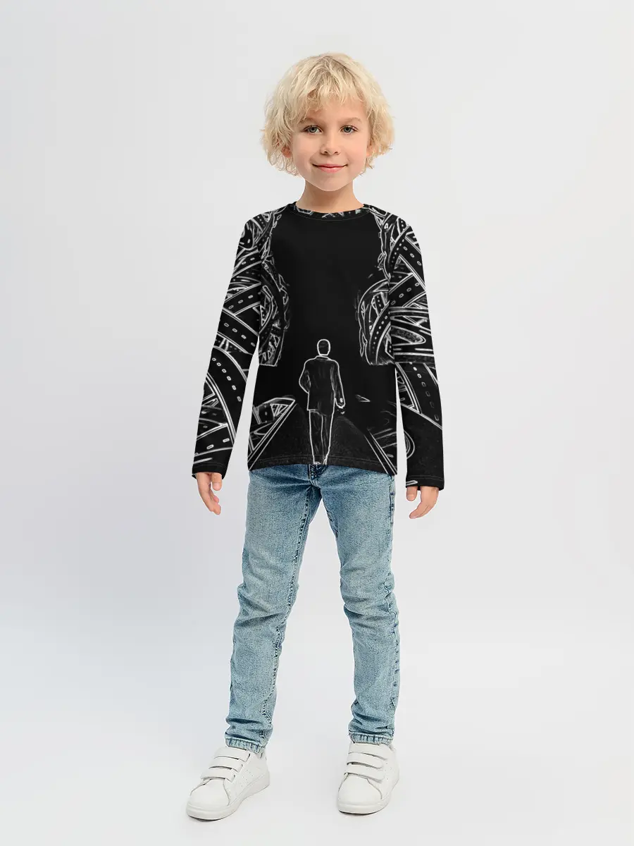 Детский лонгслив / Дорога в некуда