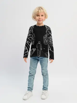 Детский лонгслив / Дорога в некуда