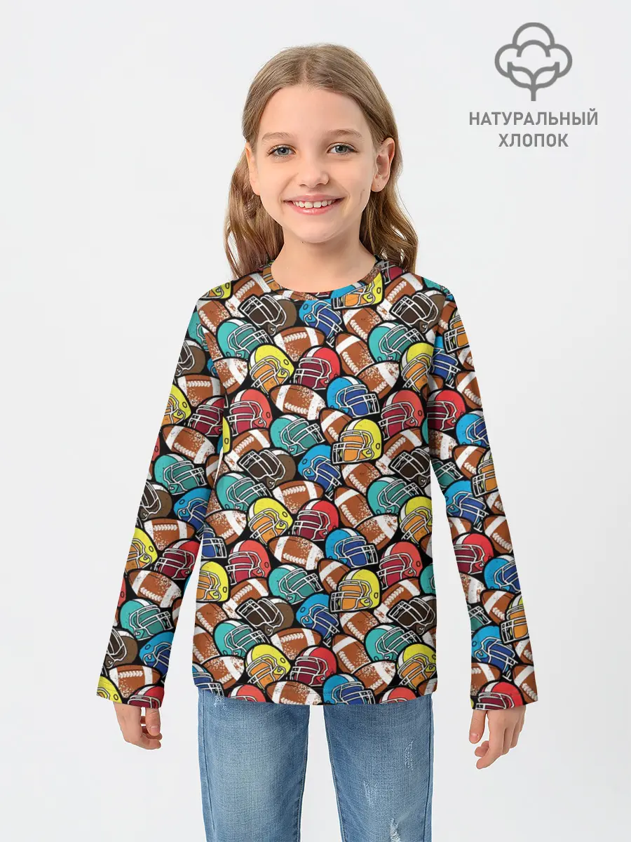 Детский лонгслив / Американский Футбол