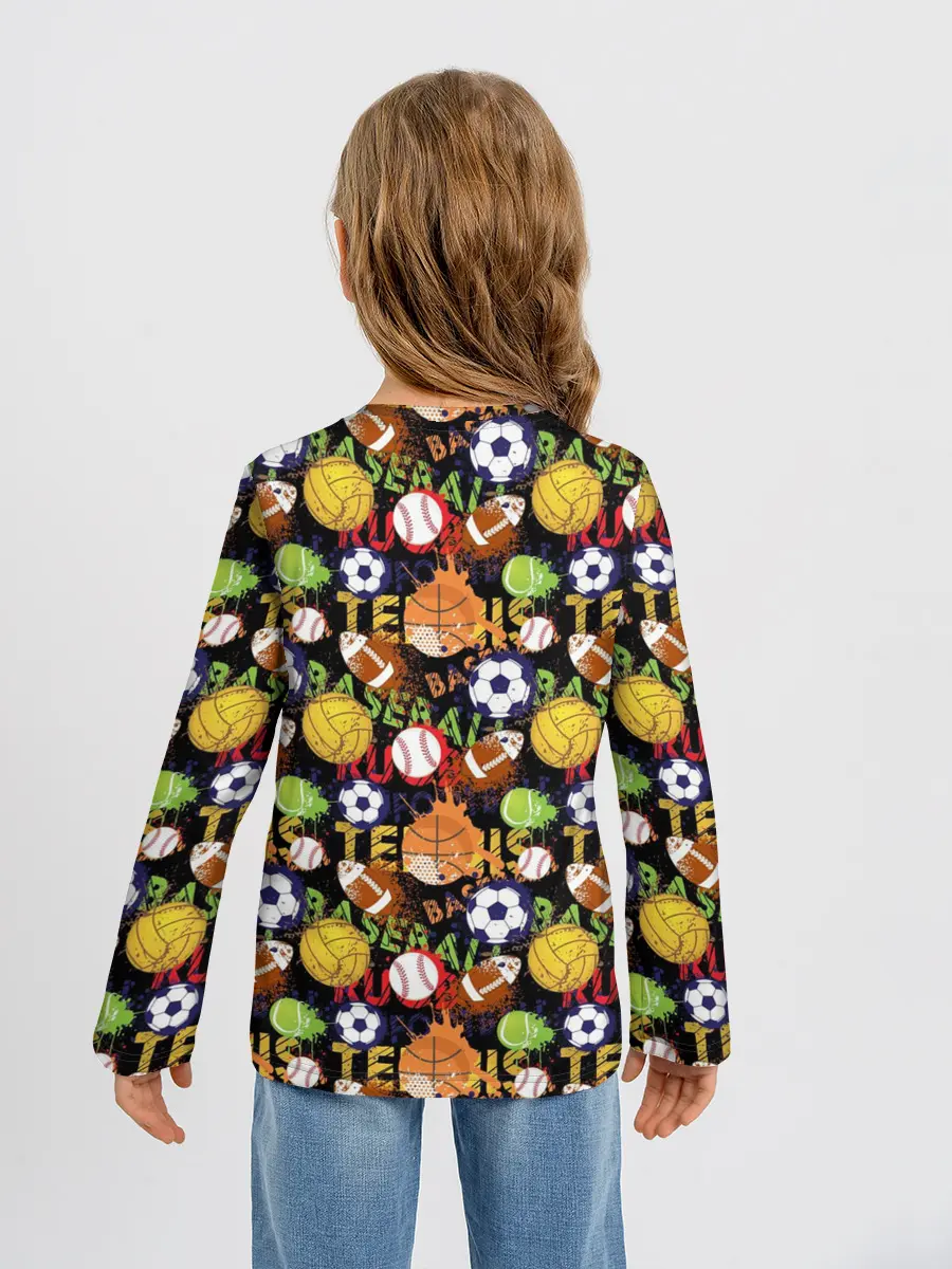 Детский лонгслив / Игра в Мяч