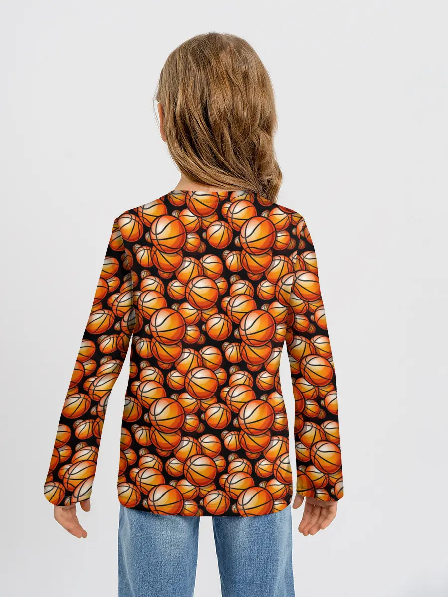 Детский лонгслив / Баскетбольные Мячи