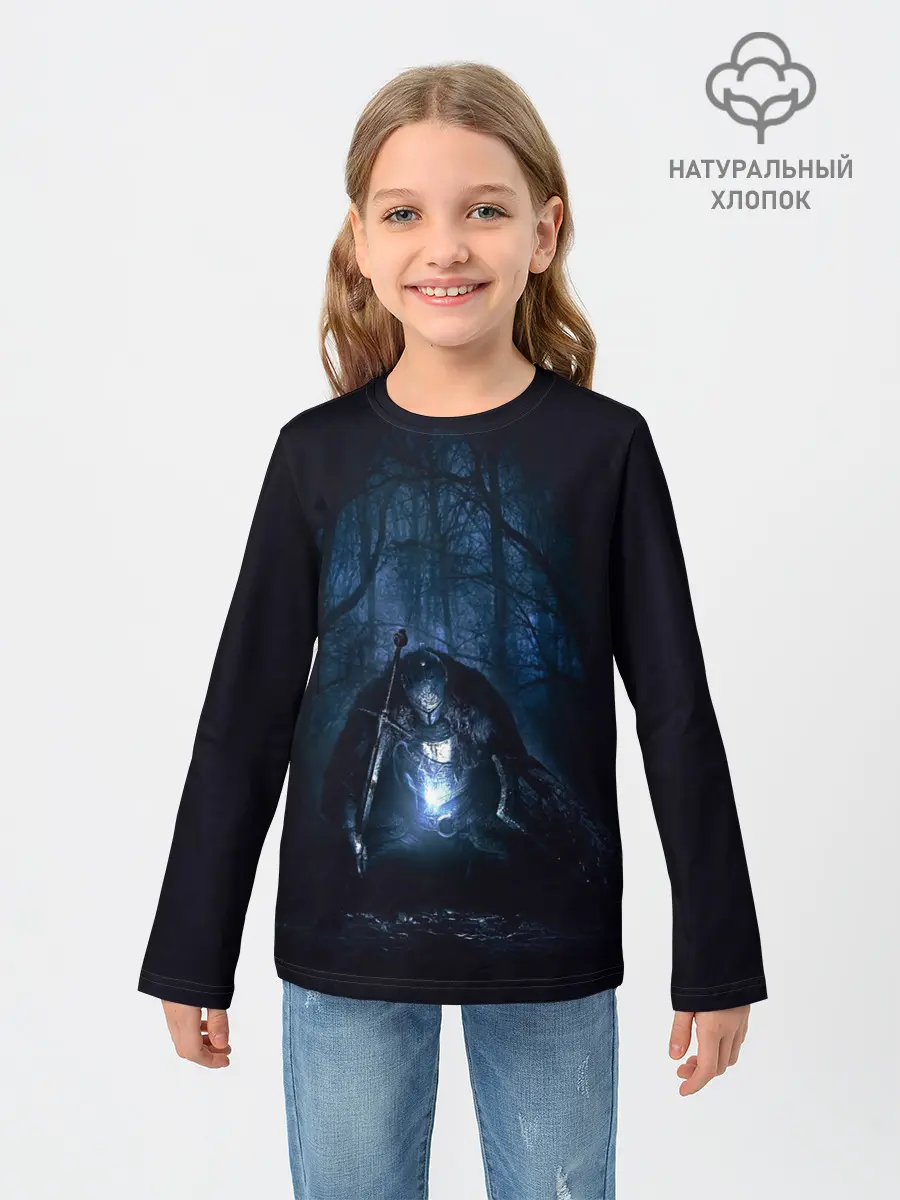 Детский лонгслив / Странник в лесу