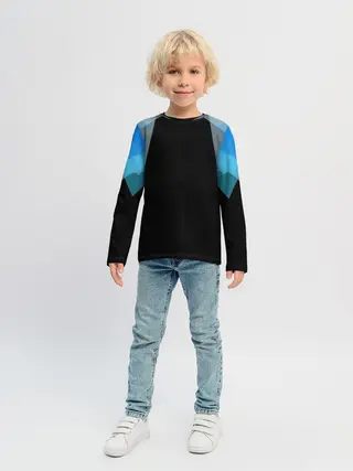 Детский лонгслив / Геометрия
