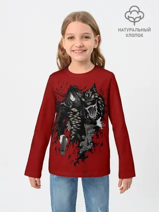 Детский лонгслив / Алукард пес