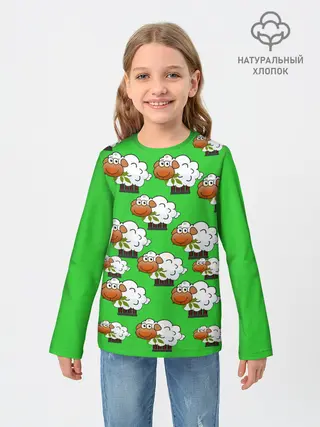 Детский лонгслив / Овцы