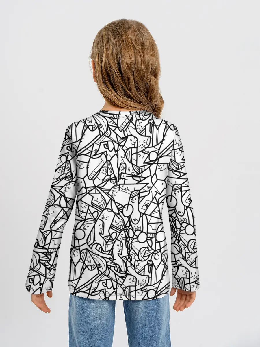 Детский лонгслив / Масса людей