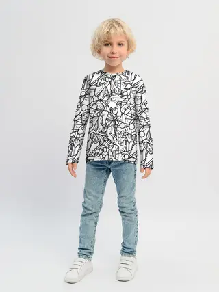 Детский лонгслив / Масса людей