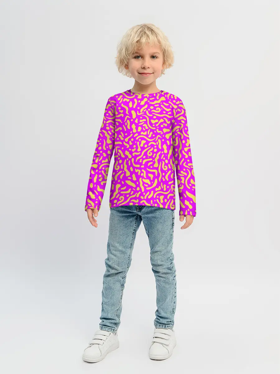 Детский лонгслив / Абстрактные узоры