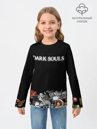 Детский лонгслив / 8bit Dark Souls