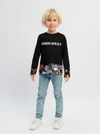 Детский лонгслив / 8bit Dark Souls