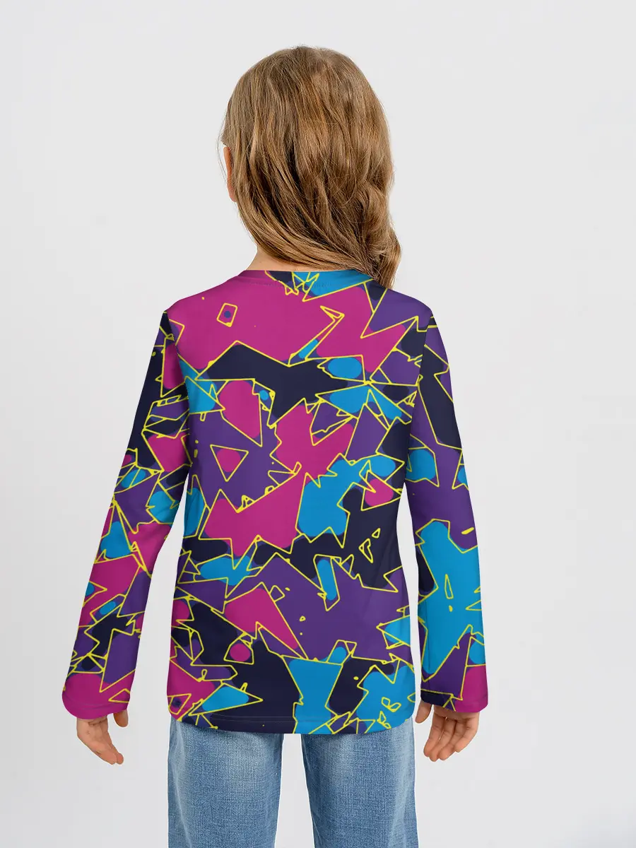 Детский лонгслив / Геометрическая абстракция