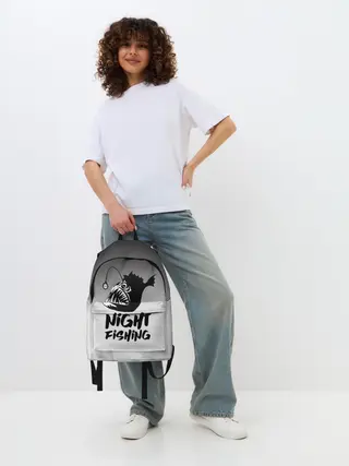 Рюкзак джинсовый / Рыба удильщик