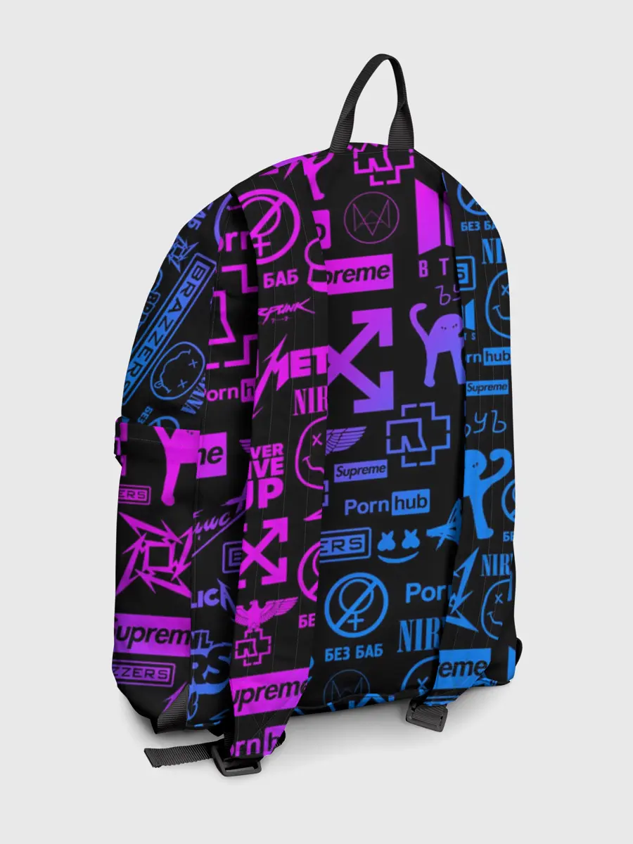 Рюкзак джинсовый / ЛУЧШИЕ ПРИНТЫ LOGOBOMBING